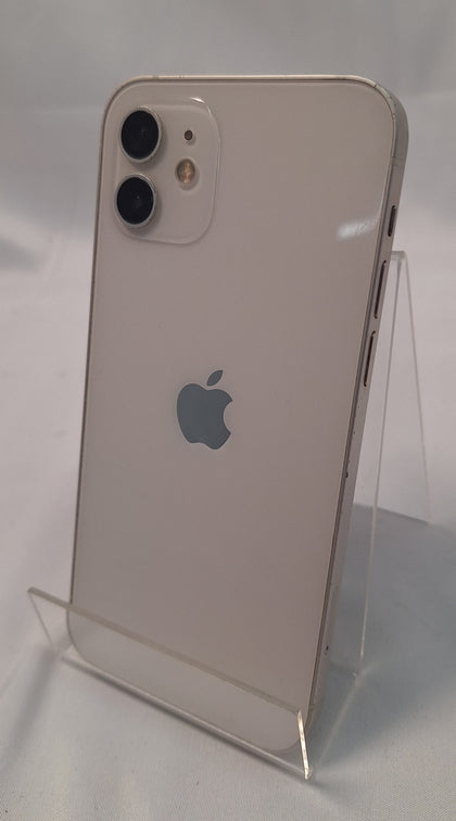 Apple iPhone 12 64GB white smartphone unlocked unboxed 100% batt health (3rd party battery replacement)
