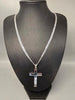 Silver 23.8G 925 CHAIN 24" with Cross Pendant