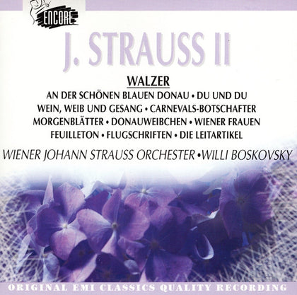 Johann Strauss II* Wiener Johann Strauss Orchester, Willi Boskovsky – Walzer