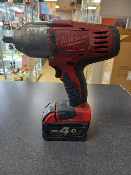 Milwaukee M18 Impact Wrench 1/2in. With 4.0ah Battery