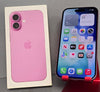 Apple iPhone 16 128GB Pink, ***Unlocked, Boxed*** (Back Glass Cracked)