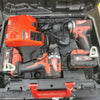 MILWAUKEE M18CBLPP2A-502C COMPACT BRUSHLESS COMBI AND IMPACT DRIVER TWIN 2X5.0AH