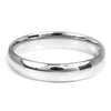 Platinum D Shape Polished 5mm Band Wedding Ring U