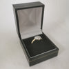 9K Gold Love Heart Ring with Gorgeous CZ Stones, 1.72Grams Total, 375 Hallmarked & Tested,  Size: M