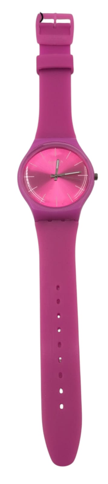Swatch Swiss Pink Silicone Watch