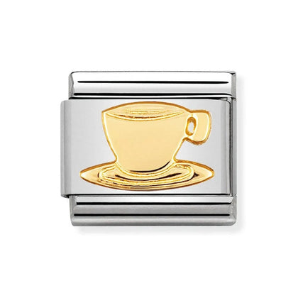 Nomination Classic Gold Coffee Cup Charm