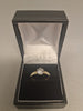9CT Gold Ring Ladies 375 2.3G Size L ***yellow gold clear stone***