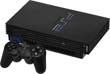 Playstation 2 Console, Black, with 18 Games Package