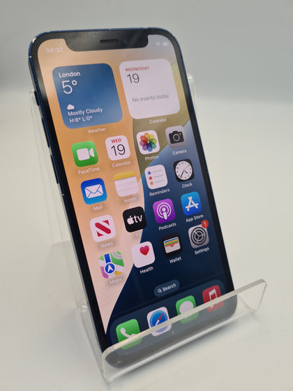 Apple iPhone 12 Mini 64GB blue unlocked unboxed smartphone 77% battery health