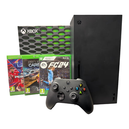 Xbox Series X, Boxed + 3 games