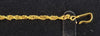22ct  Yellow Gold Nose Ring With Pink Beads/Stones (Nath) And Rope Chain With Hook - 6" - 7.30G