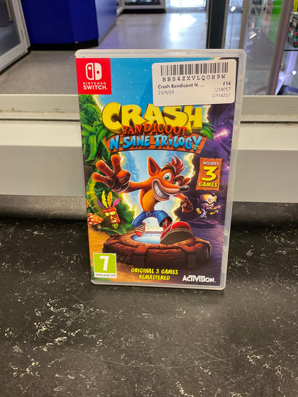 Crash Bandicoot N. Sane Trilogy (Nintendo Switch)