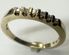 9ct yellow gold ring with diamonds size O 1/2