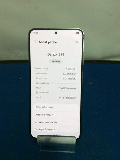 Samsung Galaxy S24 - 256GB Storage