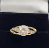 9ct Yellow Gold Ring With CZ Stones - 1.7G - Size L - Hallmarked