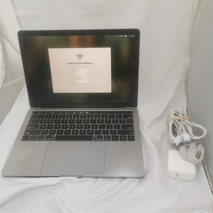 MacBook Pro 15,2/i7-8559U/16GB Ram/2TB SSD/TB/13”/SG/B-ITEM HAS COSMETIC DAMAGE FROM STICKERS APPLIED TO CASING