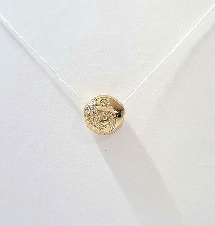 Pandora Moments Gold Textured Yin and Yang Mini Charm
