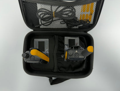 Motorola T82 Extreme Walkie Talkies Pair  + Case , Cables