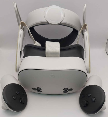 Meta Quest 3S VR Headset with Controllers 128GB white Boxed with extra head strap