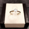 9ct White Gold Solitaire Ring - Size L