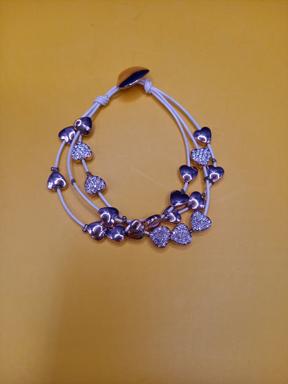 Equilibrium Rose Gold String Bracelet