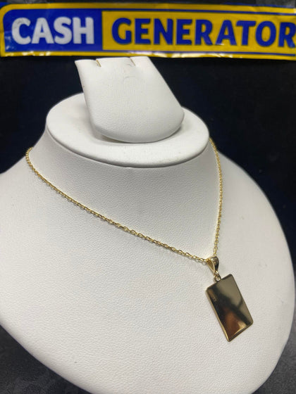 14ct Gold Chain and Pendant, 3.0g 20