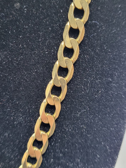 9CT - Yellow Gold curb Chain - 15.54g - 20