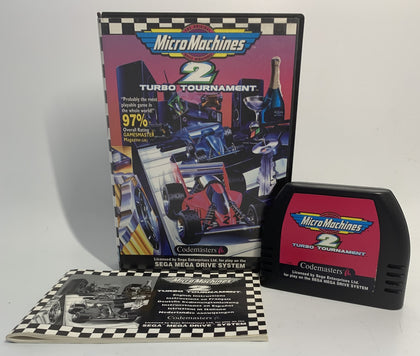 Micro Machines 2 Turbo Tournament Sega Mega Drive Game Complete W/ Box