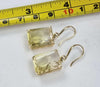 9ct Gold Bi Colour Quartz Earrings