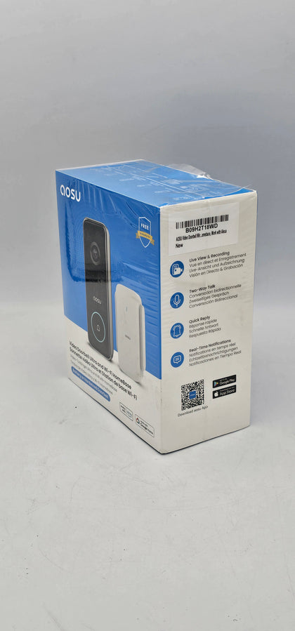 AOSU Wireless Video Doorbell 5MP UHD , BOXED