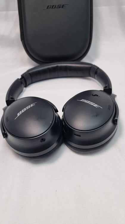 Bose QC45 Quiet Comfort 45 Wireless Overhead Headphones - Black - Unboxed With Carry Case