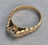 9ct Gold Diamond Ring Size M