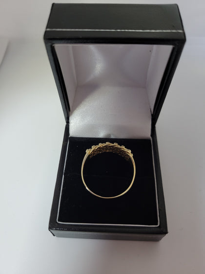 9ct Mens Keeper Ring size X 3.59G.