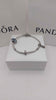 base metal Pandora Bracelet plus 3 Charms Boxed