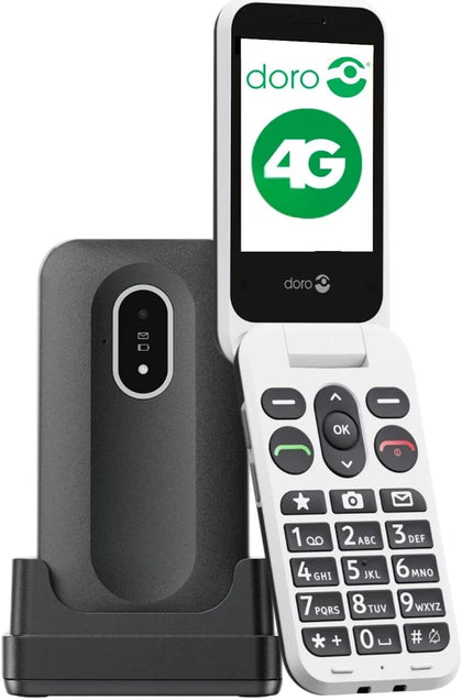 Doro Leva L20 Unlocked Mobile Phone for Seniors - Large Display - Assistance Button With GPS Location - Basic Phone