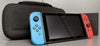 Nintendo Switch V2 Neon Red/Blue Joy-Con & Hard Case ** Unboxed **