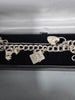 Silver Charm Bracelets 23.5G 925 7 CHARMS 9'' in Length