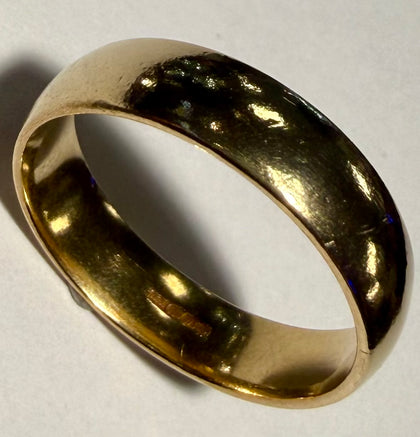 9CT Gold Wedding Band - Size R