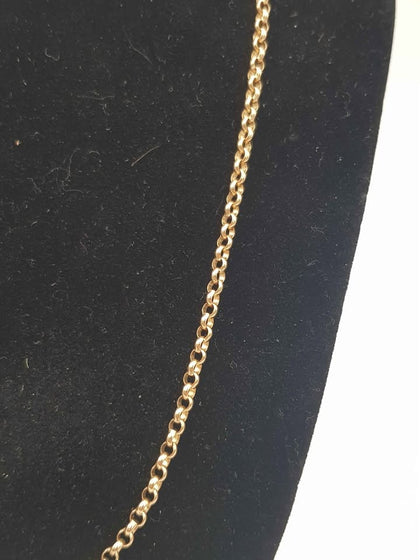 9ct Yellow Gold Belcher Chain Necklace - 10.69 Grams - 20
