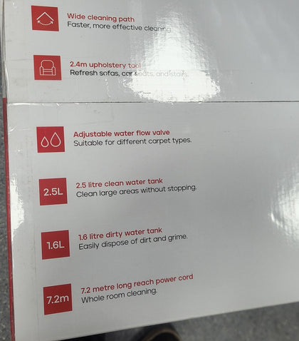 Morphy Richards DualClean Carpet Washer MRXWASHMAX - Boxed