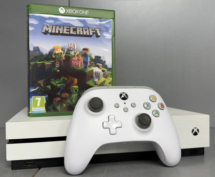 Microsoft Xbox One S 500GB Console Bundle ( + Minecraft ) ** Unboxed **