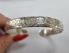 Silver Patterned Bangle 999