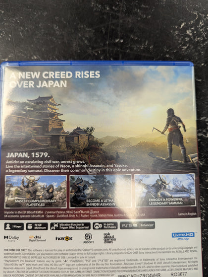 ASSASSIN'S Creed Shadows (PS5)