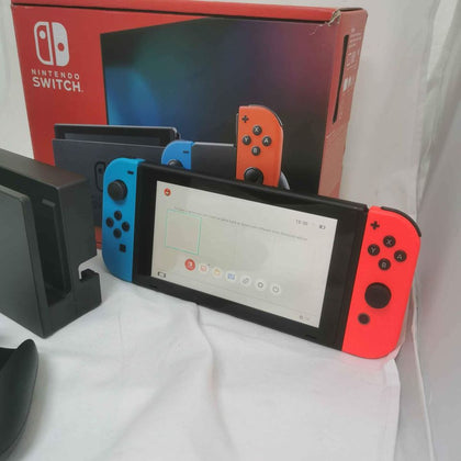 Nintendo Switch Console, 32GB + Neon Red/Blue Joy-Con, Discounted