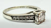 9ct White gold and diamond solitaire