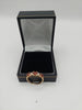 9k Gold DIA Ring with 3 red stones Size P 1.7G weight Hallmarked(375)&Tested