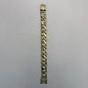 9ct Engraved Cuban Link Bracelet 77.2 Grams 10" Length 0.5" Width UK HALLMARKED