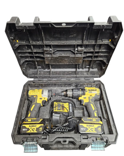 DeWalt Drill & Driver Set (DCD778 & DCF787) with Batteries and Charger - Boxed