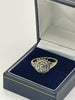 9ct Gold Ring with Clear Stones - P