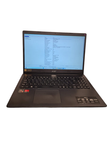 Acer Aspire 3 Laptop amd ryzen 3 - 4gb ram - 128gb